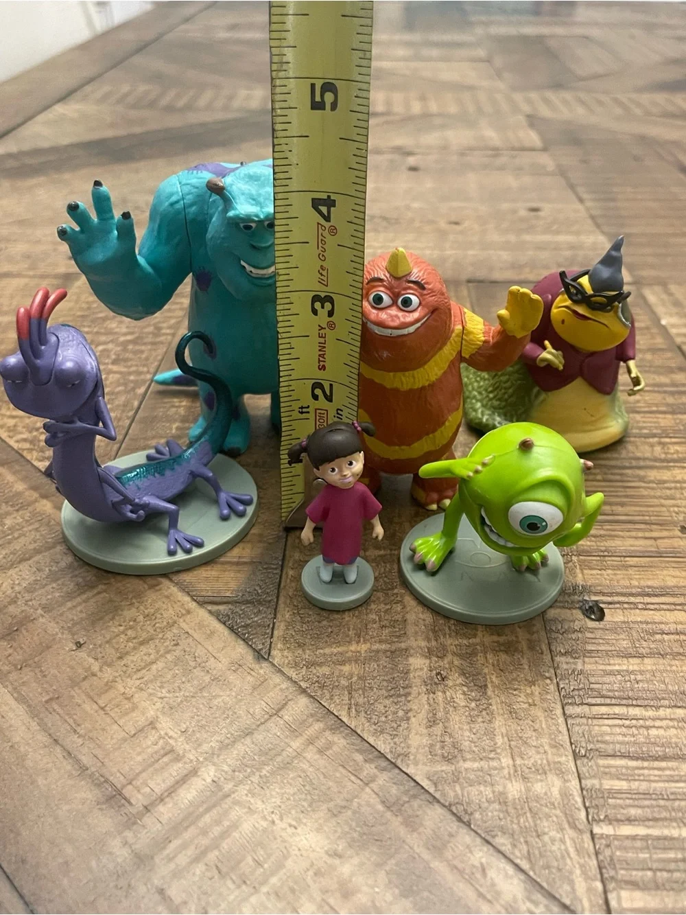 Disney Store Monsters Inc Figurine Playset Lot of 6